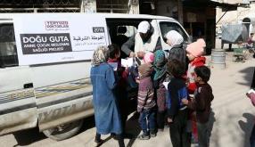 Suriye Doğu Guta Bölgesine İlaç Ve Beslenme Sağlığı Hizmetimiz