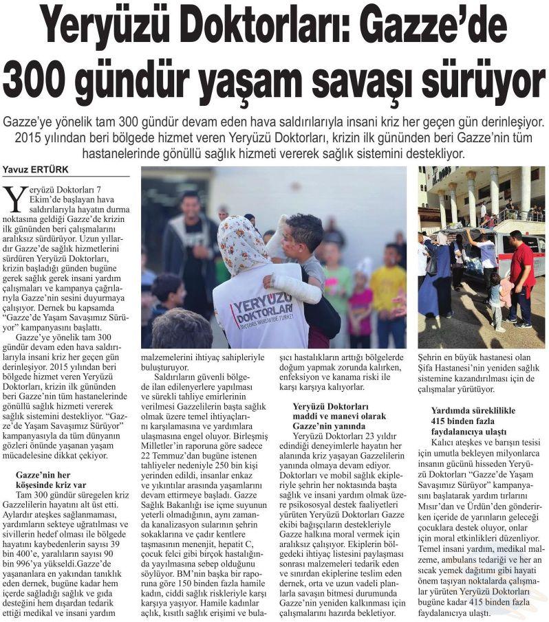 Hürses / Yeryüzü Doktorları: Gazze’de 300 Gündür Yaşam Savaşı Sürüyor